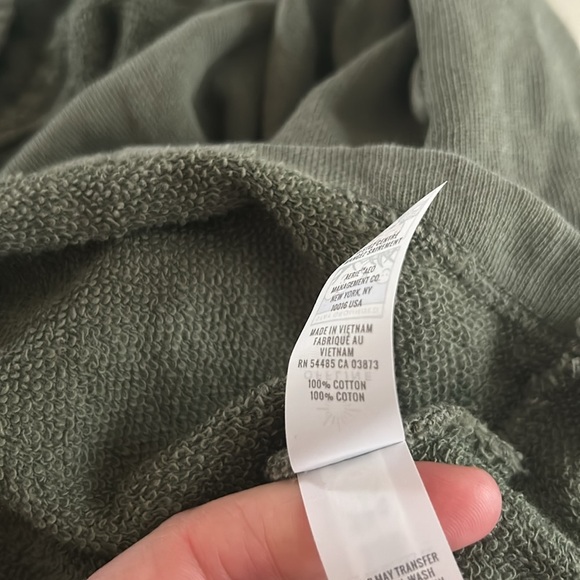 NWT Offline By Aerie Weekend Fleece Cut Out Dress Green Crewneck Size Medium - Picture 8 of 8